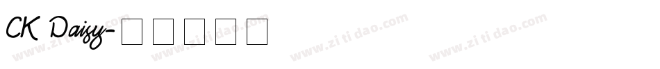 CK Daisy字体转换